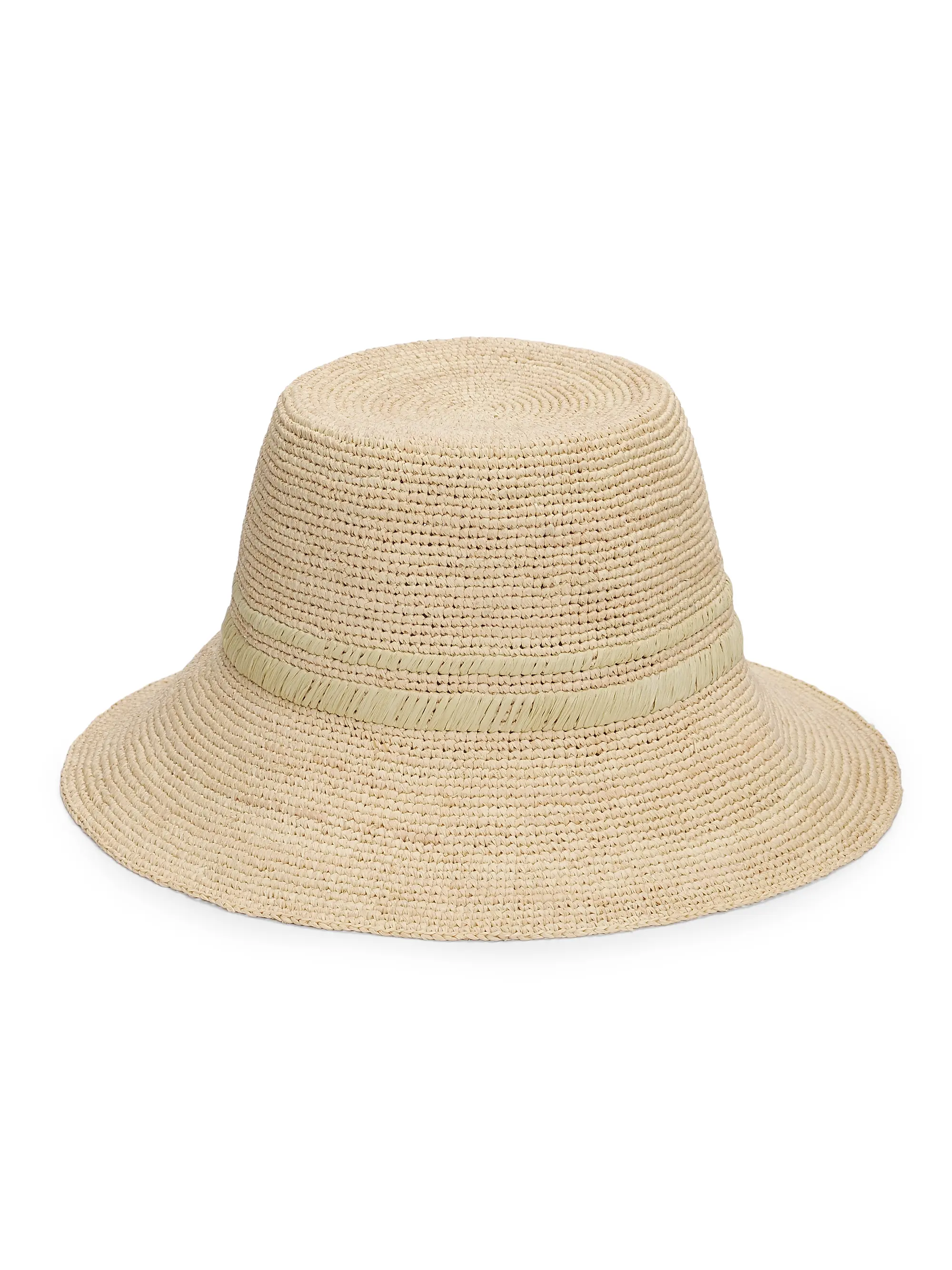 Jade Rollable Raffia Bucket Hat