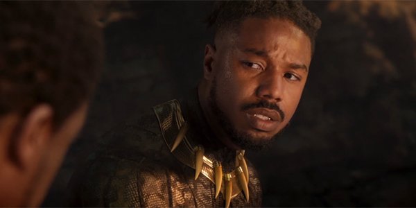 Killmonger dying in Black Panther