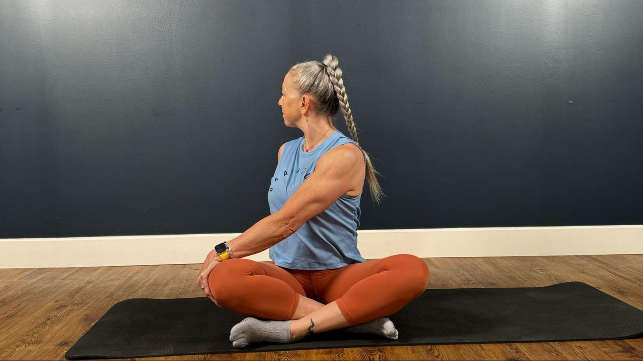 Balanced Body educator and certified personal trainer Portia Page demonstrates her energizing yoga poses