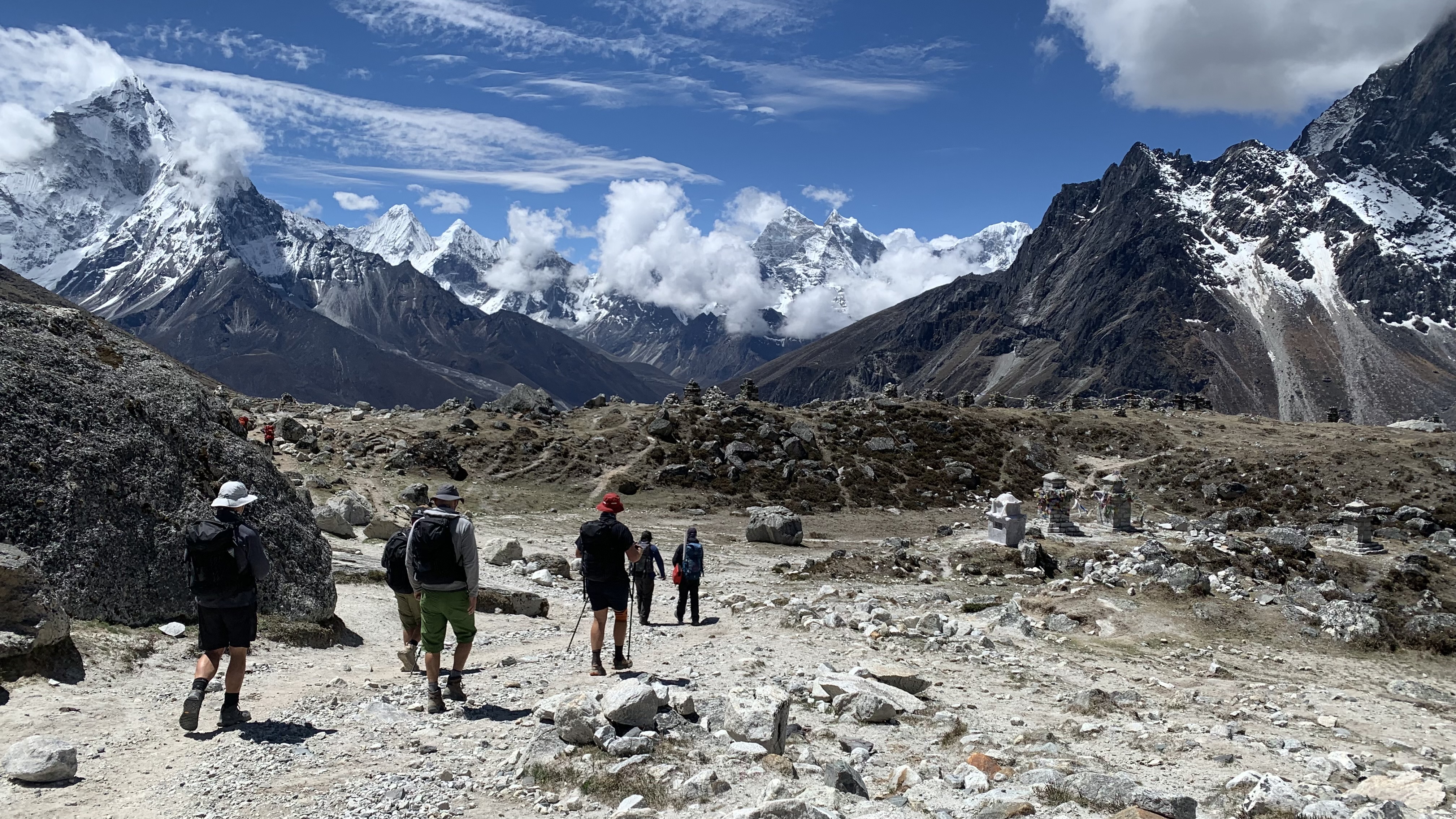 Trekkers returning from Everest Base Camp