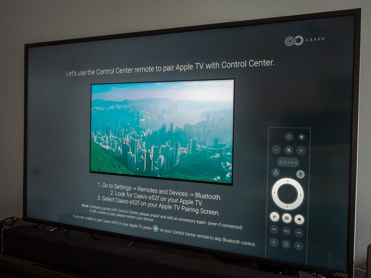 Caavo Control Center Setup