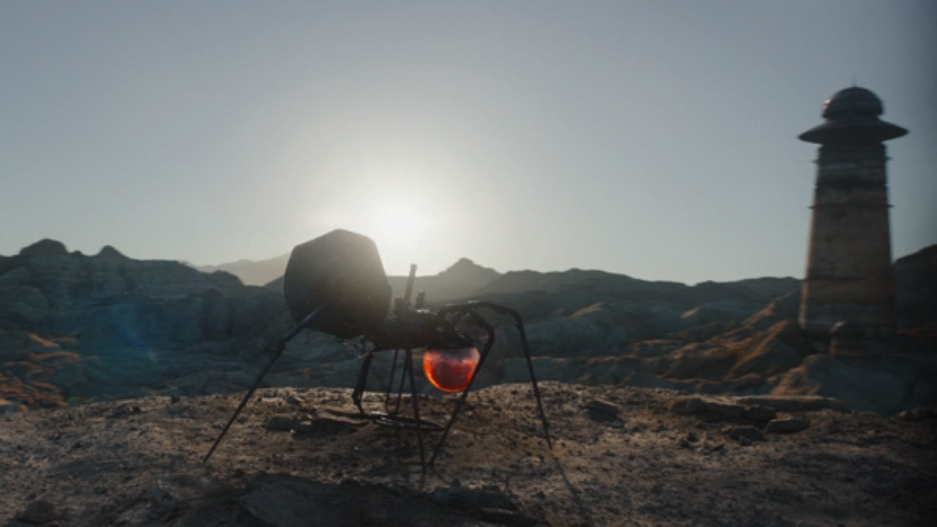 Um dos monges B'omarr em forma de aranha mostrado em "O Livro de Boba Fett"