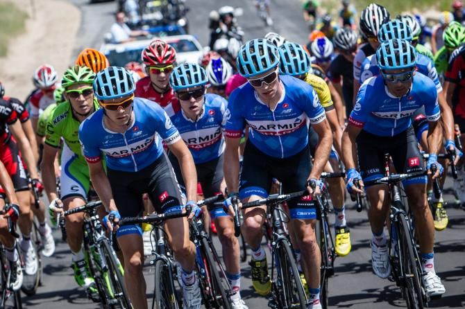 Garmin spent the final day setting tempo at the front
