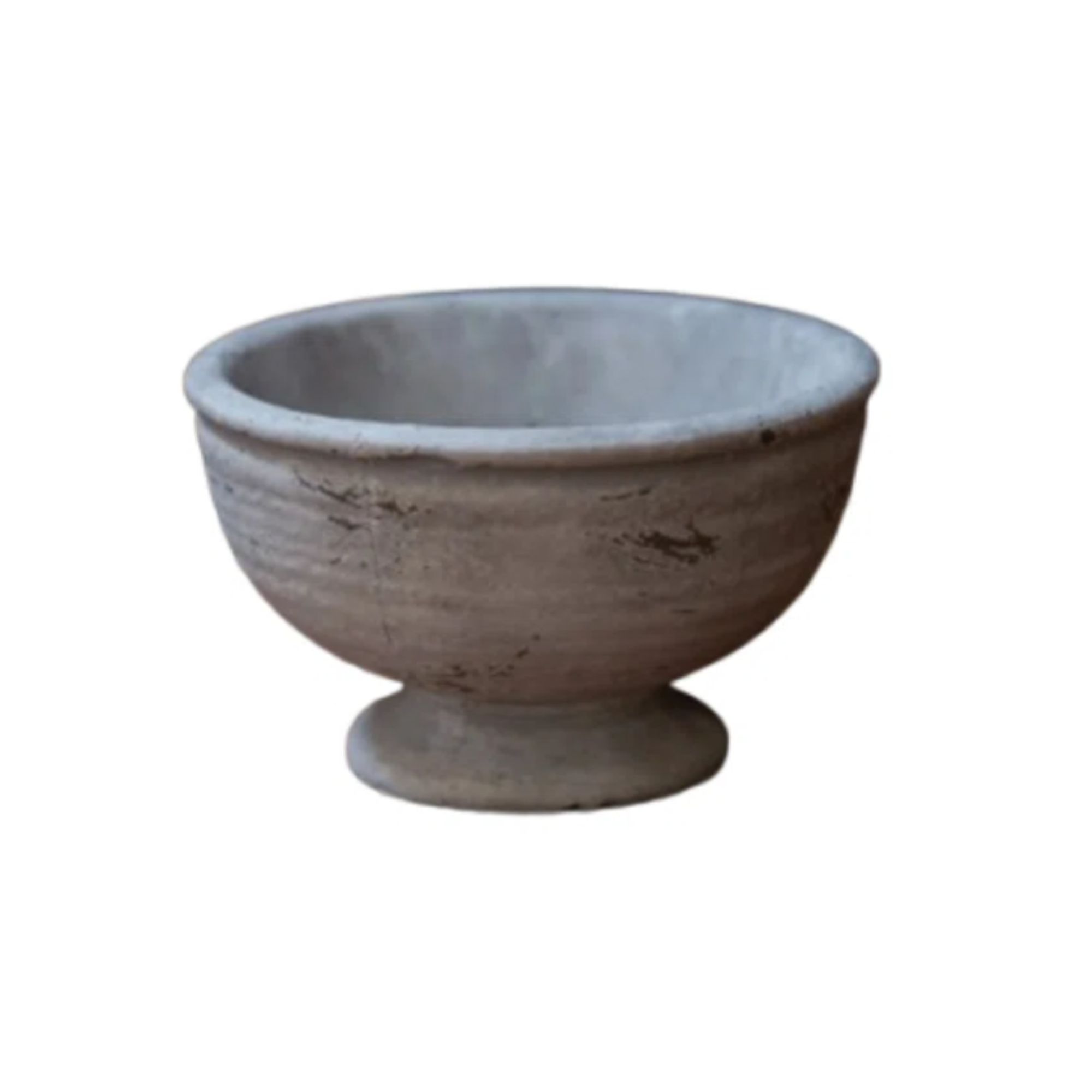 Cement Bowl Washed Finish Gray