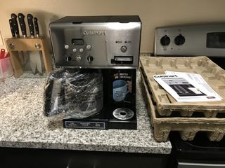 Best Buy: Cuisinart Coffee Plus 12 Cup Programmable Coffeemaker Plus Hot  Water System Black CHW-12
