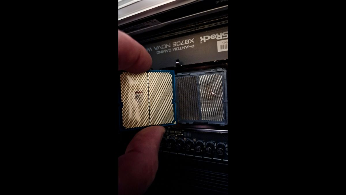 Third Ryzen 7 9800X3D burnout case appears, kills the CPU, and damages the motherboard socket