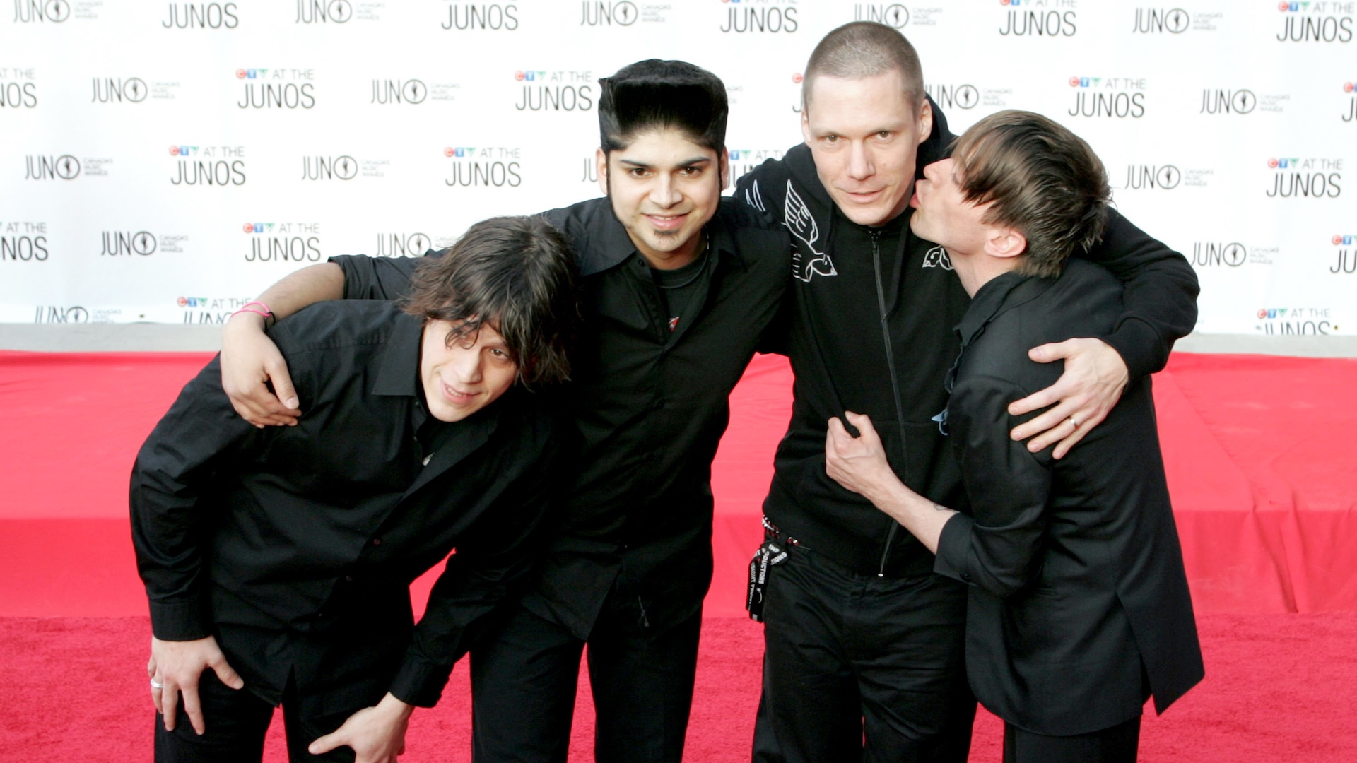 Billy Talent during 2005 Canadian Juno Awards - Arrivals at MTS Centre in Winnipeg, Manitoba.