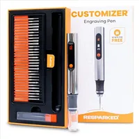 Resparked Resparked Customizer Engraving Pen Ultimate Cordless Portable Tool for Artists & Diyers - Engrave 50+ Surfaces - Beginner Friendly - Rechargeable - Free 30 Bits & Mastery Guide Resparked Resparked Customizer Engraving Pen Ultimate Cordless Portable Tool for Artists & Diyers - Engrave 50+ Surfaces - Beginner Friendly - Rechargeable - Free 30 Bits & Mastery Guide