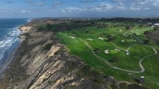  A view of the course is seen prior to The Genesis Invitational at Torrey Pines Golf Course on February 11, 2025 in San Diego, California. 