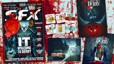 The cover of SFX issue 397 and the gifts that come with it.