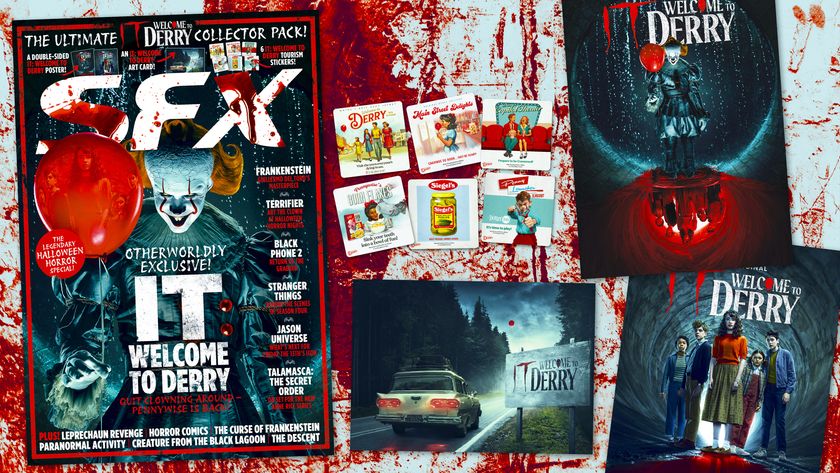 The cover of SFX issue 397 and the gifts that come with it.