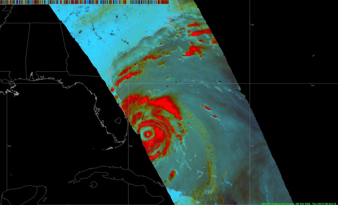 Hurricane Matthew Develops Double Eyewall