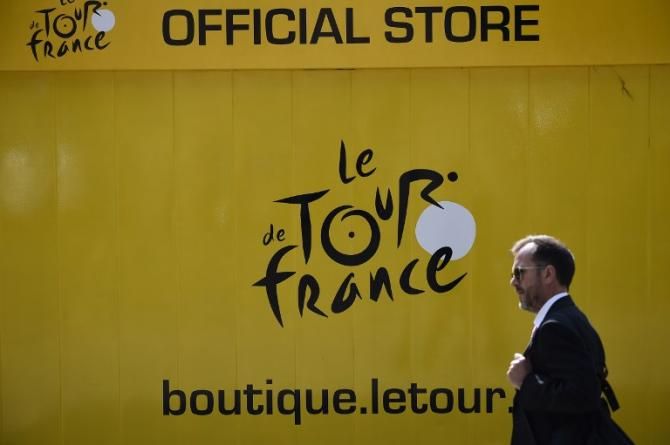 The store isn't open yet, but will be busy come Tour de France day