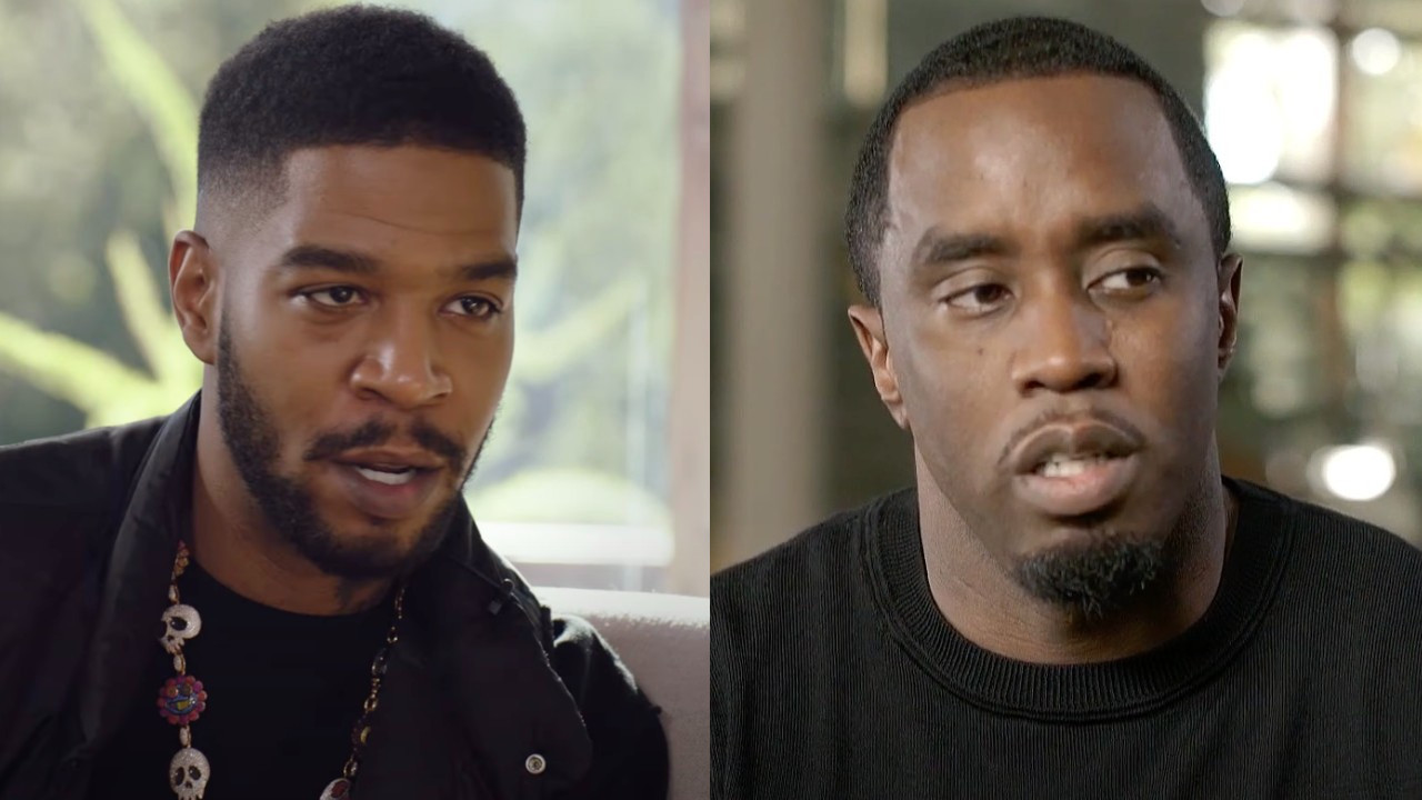 Kid Cudi and P. Diddy speaking in different Youtube videos