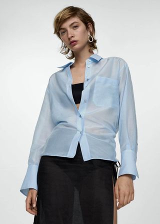 Oversized Silk Cotton Shirt - Women