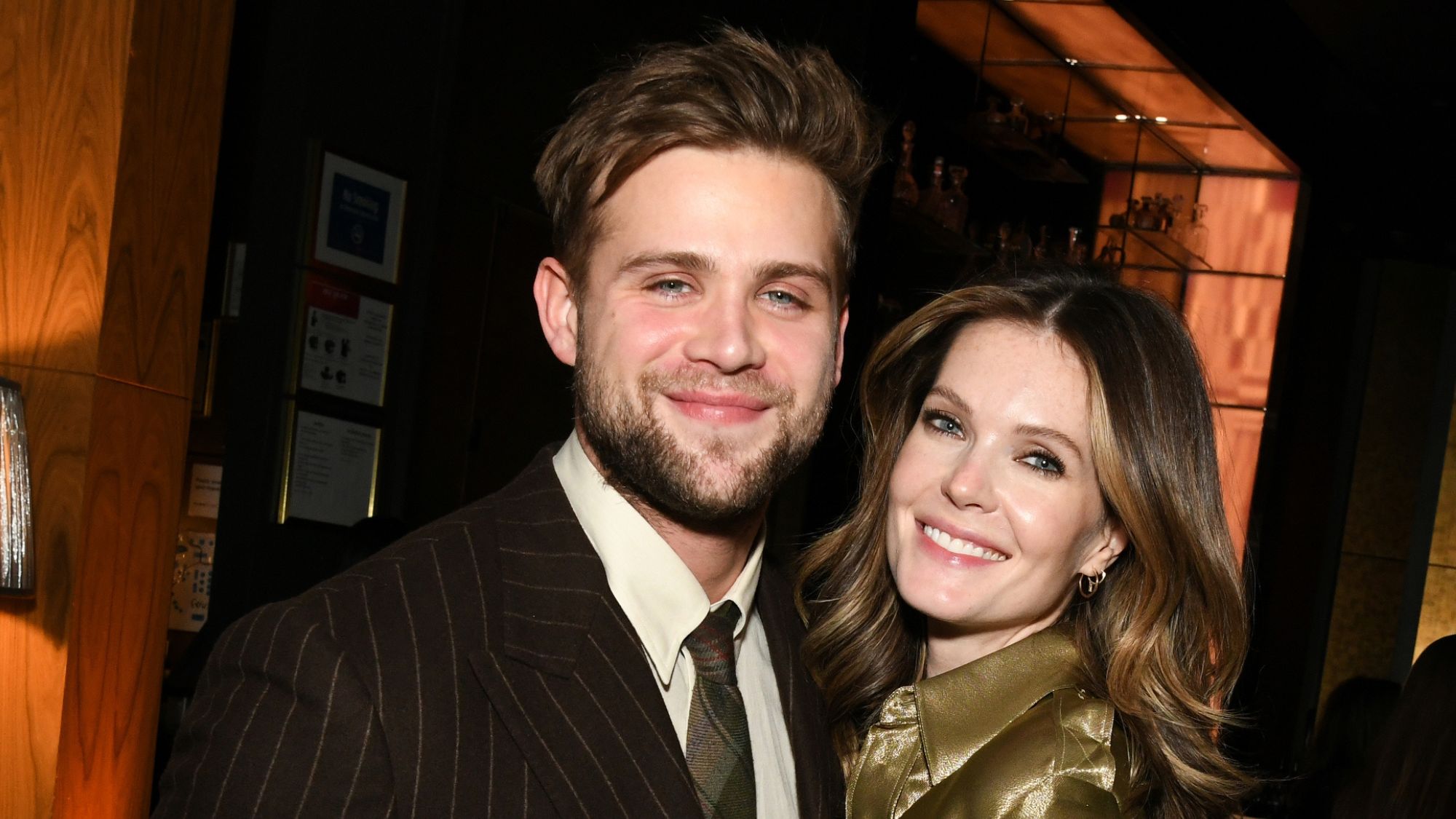 Meghann Fahy and Leo Woodall attend the 'Bridget Jones: Mad About The Boy' premiere
