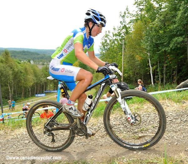Tanja Zakelj (Slovenia) spent most of the race in third place