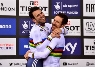 Bradley Wiggins and Mark Cavendish 2016 Madison World Champions