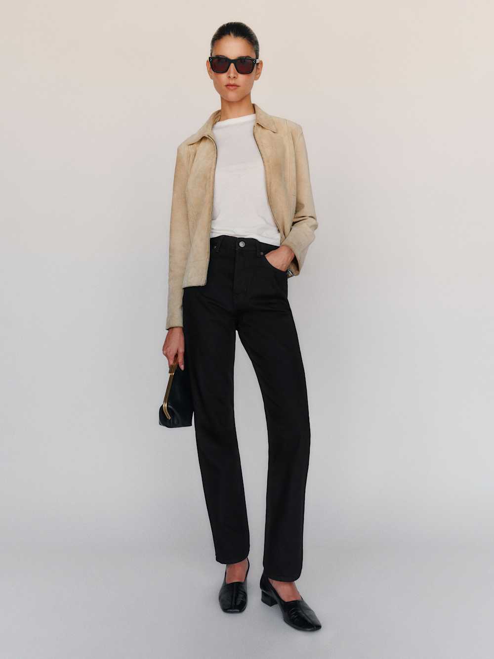 Cynthia High Rise Straight Cropped Jeans