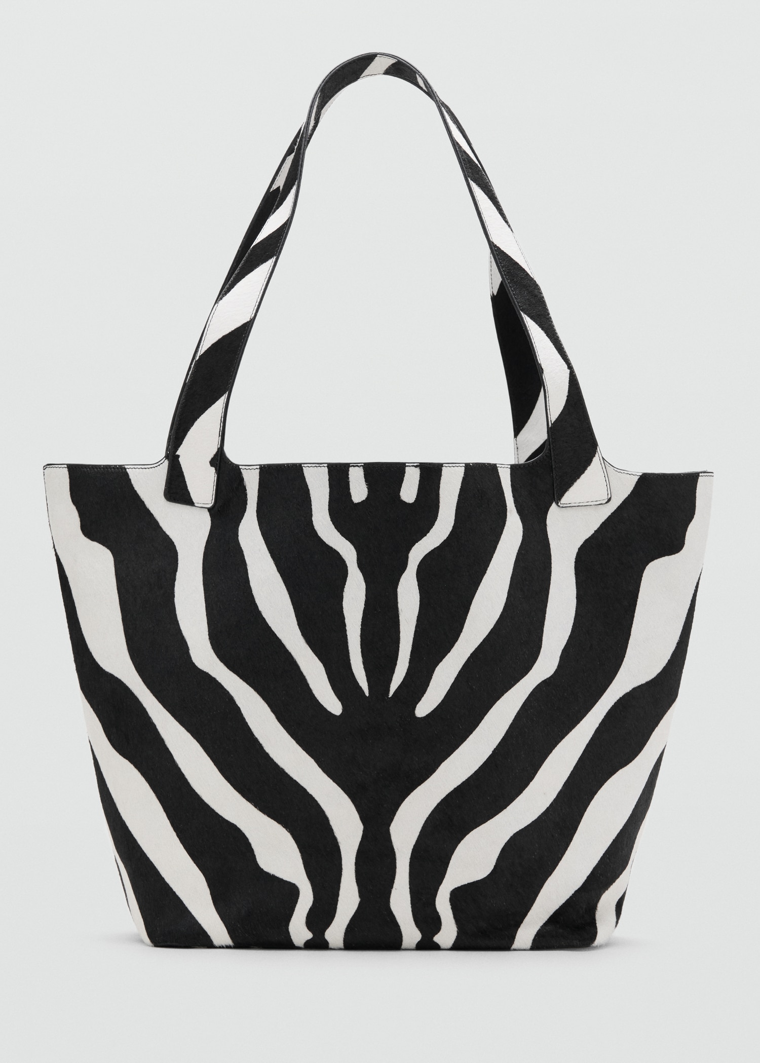 Leather and Fur Tote Bag - Women | Mango United Kingdom