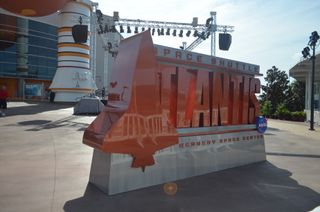 Space Shuttle Atlantis exhibition entrance