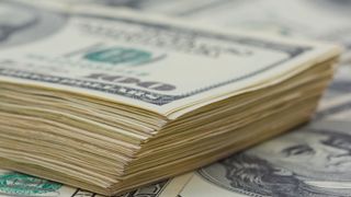 A closeup of U.S. money