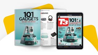 Magazine next to iPad with readly open
