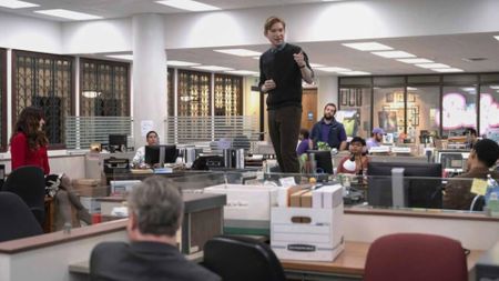 Domhnall Gleeson in The Paper