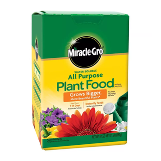 A box of all purpose plant food