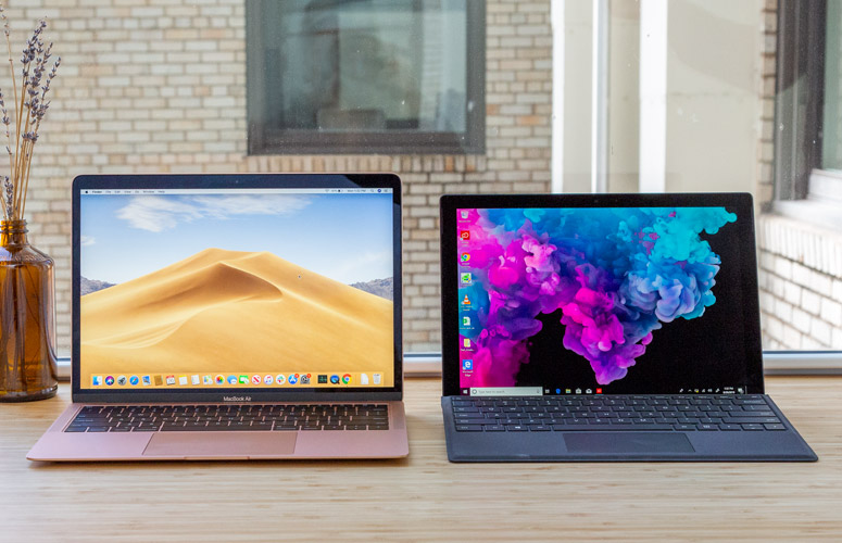 Macbook Air 19 Vs Microsoft Surface Pro 6 Which Ultraportable Is Best Laptop Mag