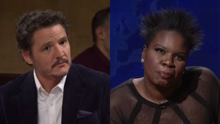 Pedro Pascal in the skit "Lisa from Temecula" and Leslie Jones appears on Weekend Update.