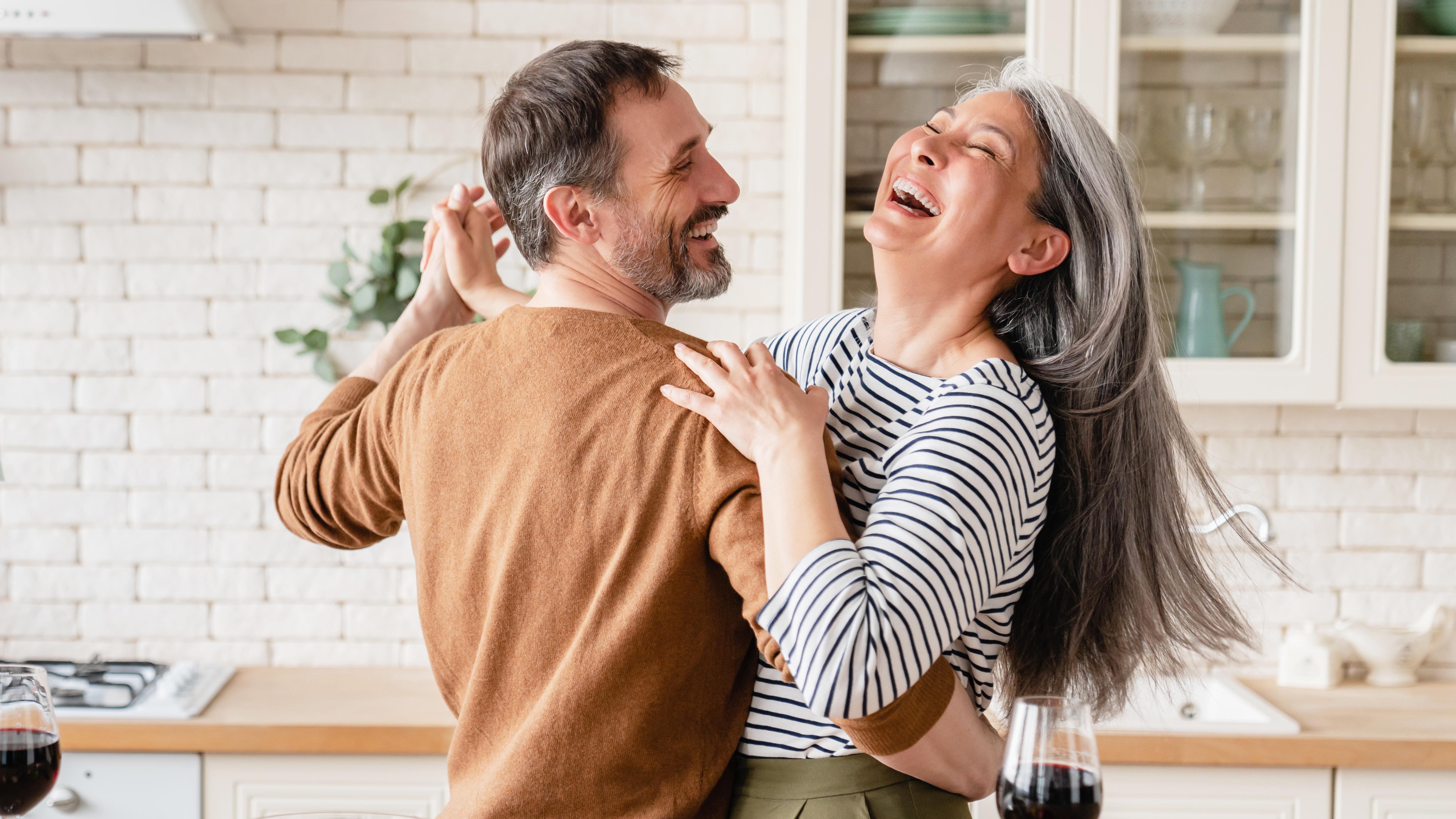 a couple dancing