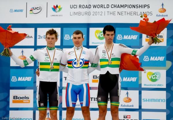 Rohan Dennis, Anton Vorobyev and Damien Howson