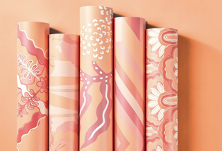 Wallpaper in Pantone's Peach Fuzz shade