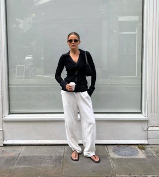 linen trousers