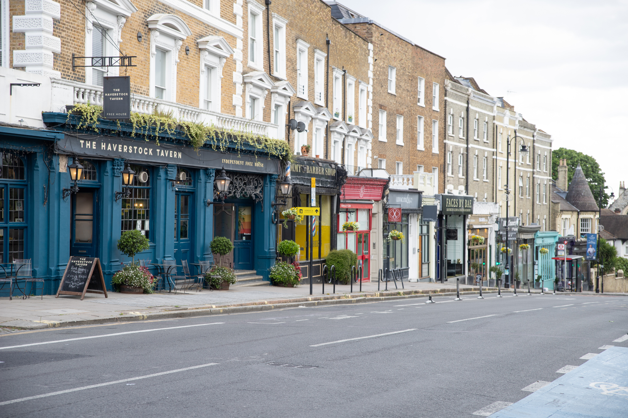 Commercial street in Hampstead