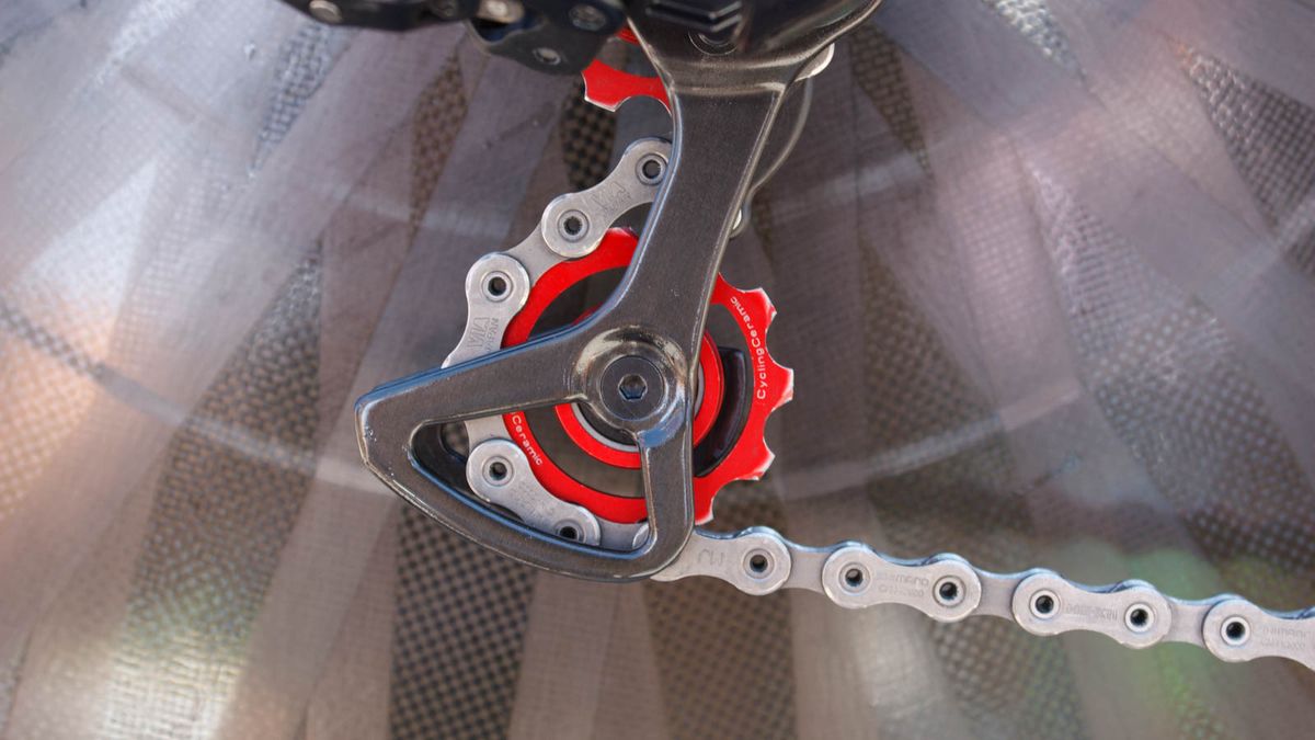 Third party jockey wheels from Cycling Ceramic &ndash; the ultimate marginal gain? (Matthew Allen / Immediate Media)