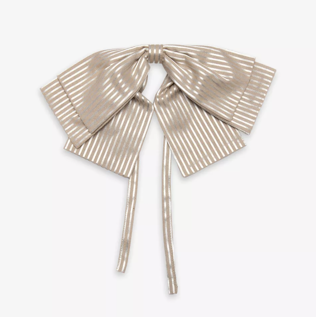 GOHAR WORLD, Striped Cotton-Blend Napkin Bows 