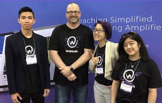 The team at the Wabisabi booth at ISTE