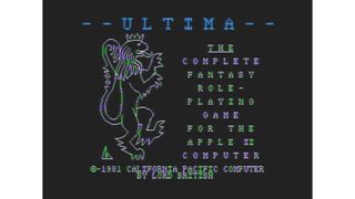 Ultima 1: The First Age Of Darkness on the Apple 2