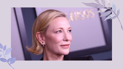 cate blanchett with an inverted teacup bob