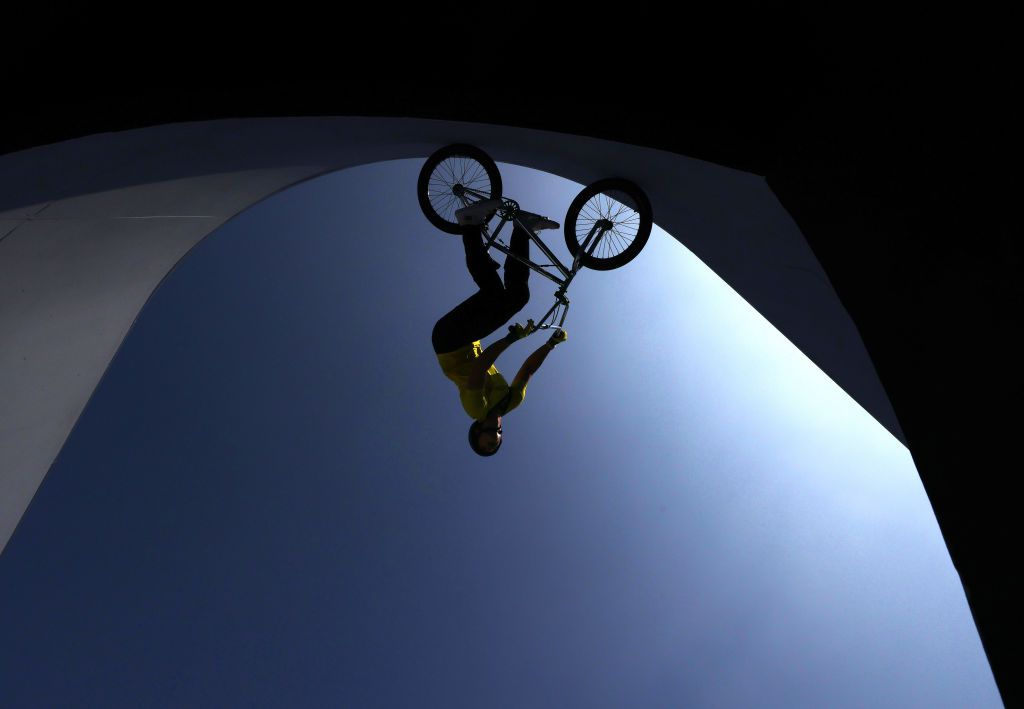 TOKYO JAPAN AUGUST 01 Natalya Diehm of Team Australia practices prior to the Womens Park Final of the BMX Freestyle on day nine of the Tokyo 2020 Olympic Games at Ariake Urban Sports Park on August 01 2021 in Tokyo Japan Photo by Jamie SquireGetty Images