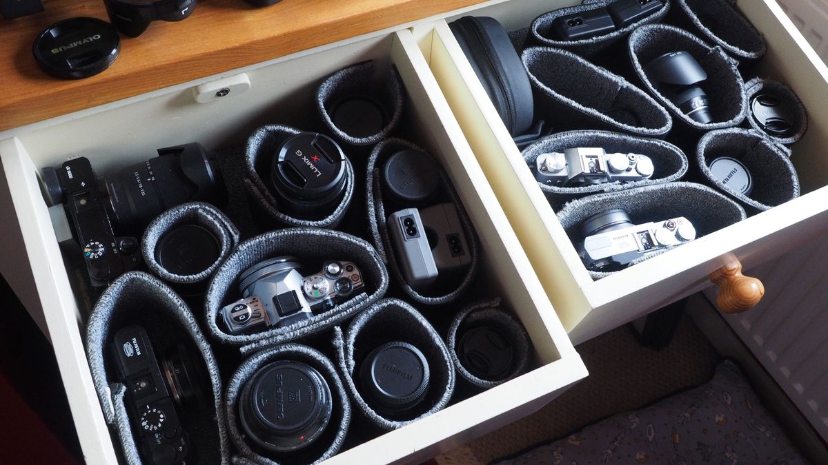 Drawer storage photography hack