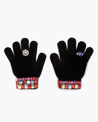 Ice Skating Jeweled Gloves