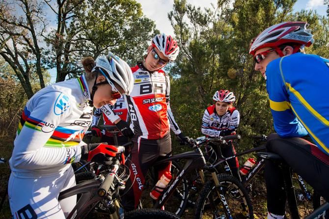 The BH-SR Suntour KMC riders during trianing camp