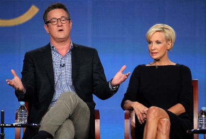 Mika Brzezinski and Joe Scarsborough of MSNBC's "Morning Joe" spat live on-air over comments regarding the GOP's lack of unified disavowal of Donald Trump.