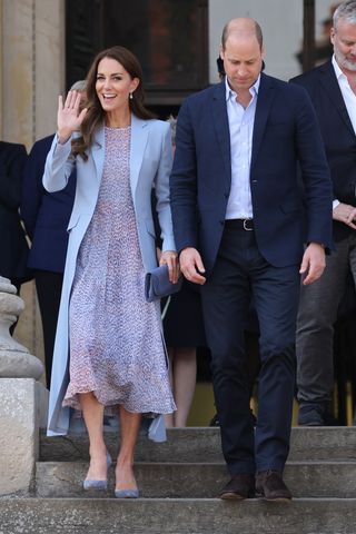 Catherine, Duchess of Cambridge and Prince William, Duke of Cambridge departing the Fitzwilliam Museum