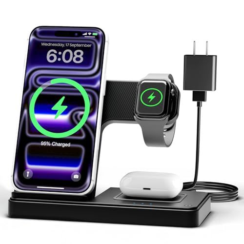 Wireless iPhone Station: 3 in 1 Charger