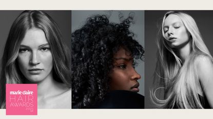Three models with difference hair textures