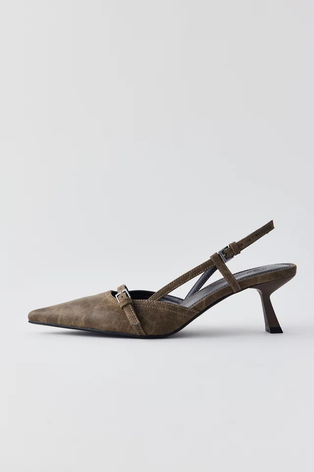 Uo Capri Buckle Slingback Heel